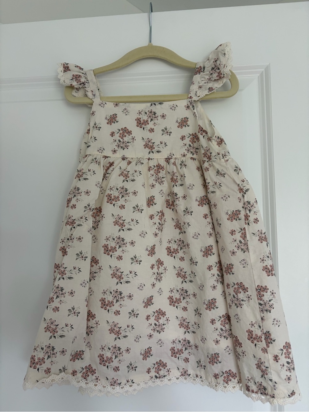 Jamie Kay Cream Sundress with Dusty Rose Floral Print